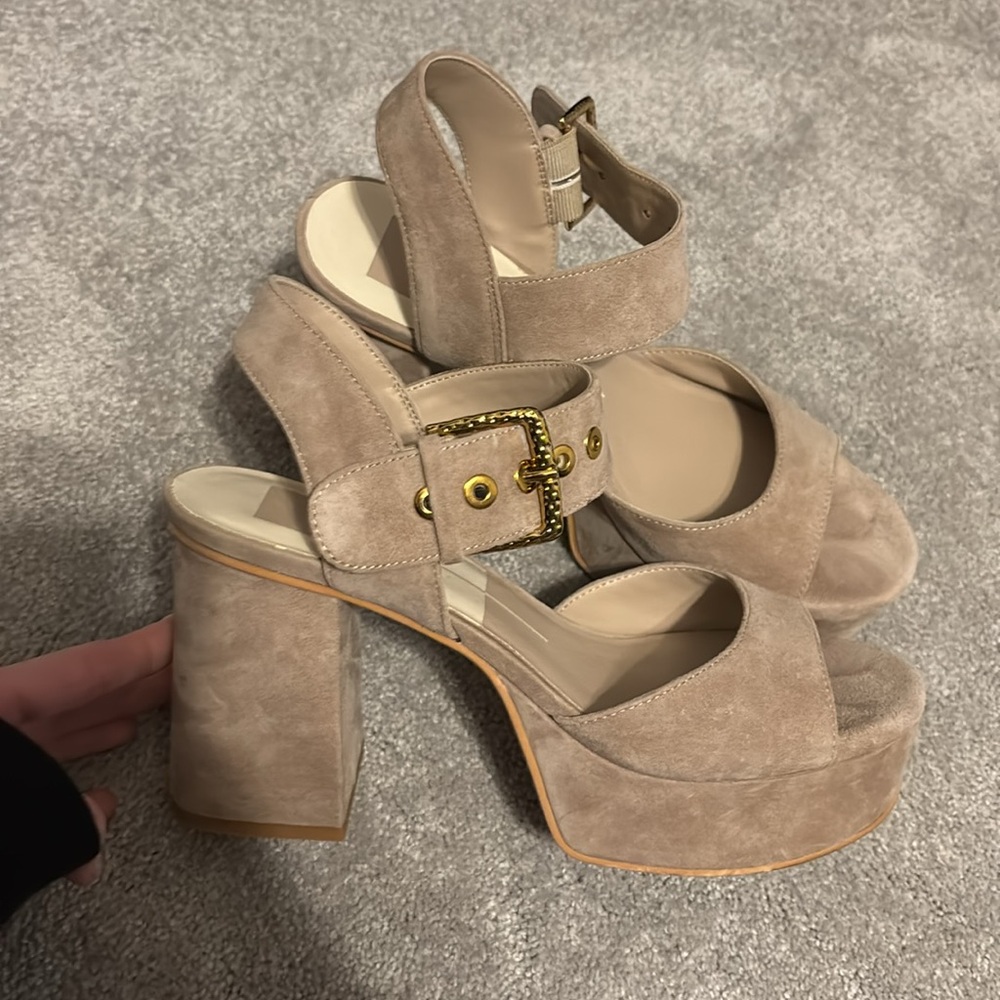 Dolce Vita bobby sandal light tan color